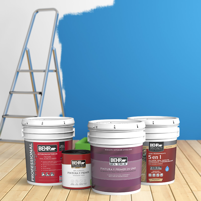 Rate & Win Sweepstakes 2023 with Behr Spray Paint cans in the foreground.